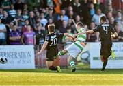 4 August 2014; Kieran Marty Waters, Shamrock Rovers, scores his side's first goal. EA Sports Cup Semi-Final, Bohemians v Shamrock Rovers, Dalymount Park, Dublin. Picture credit: David Maher / SPORTSFILE