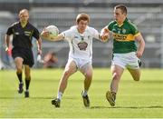 4 August 2014; Rory Feely, Kildare, in action against Andrew Barry, Kerry. Electric Ireland GAA Football All-Ireland Minor Championship Quarter-Final, Kerry v Kildare, Semple Stadium, Thurles, Co. Tipperary. Picture credit: Barry Cregg / SPORTSFILE