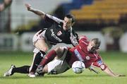 22 September 2006; Ciaran Martyn, Derry City, in action against Greg O'Halloran, Shelbourne. eircom League Premier Division, Shelbourne v Derry City, Tolka Park, Dublin. Picture credit: Ray Lohan / SPORTSFILE