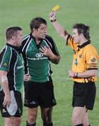 22 September 2006;  Matt Lacey, Connacht (centre). is sent to the sin bin by referee JAmes Jones. Magners Celtic League 2006 - 2007, Connacht v Edinburgh Gunners, Sportsground, Galway. Picture credit: Ray Ryan / SPORTSFILE