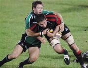 22 September 2006; Tom Tierney, Connacht, is tackled by Scott Murray, Edinburgh Gunners. Magners Celtic League 2006 - 2007, Connacht v Edinburgh Gunners, Sportsground, Galway. Picture credit: Ray Ryan / SPORTSFILE