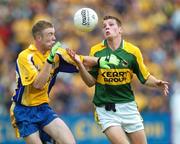 23 September 2006; Garry O'Driscoll, Kerry, in action against David Flynn, Roscommon. ESB All-Ireland Minor Football Championship Final Replay, Kerry v Roscommon, Cusack Park, Ennis, Co. Clare. Picture credit: Ray Ryan / SPORTSFILE
