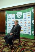 25 September 2006; Republic of Ireland manager Stephen Staunton at a media briefing to announce his squad for the upcoming EURO 2008 qualifying games against Cyprus and Czech Republic. Jury's Hotel, Ballsbridge, Dublin. Picture credit: David Maher / SPORTSFILE