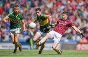 3 August 2014; Gareth Bradshaw, Galway, in action against Fionn Fitzgerald, left, and Mikey Geaney, Kerry. GAA Football All-Ireland Senior Championship, Quarter-Final, Kerry v Galway, Croke Park, Dublin. Picture credit: Brendan Moran / SPORTSFILE
