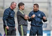 3 August 2014; Kerry manager Eamonn Fitzmaurice with selectors Diarmuid Murphy, left, and Cian O'Neill, right. GAA Football All-Ireland Senior Championship, Quarter-Final, Kerry v Galway, Croke Park, Dublin. Picture credit: Brendan Moran / SPORTSFILE
