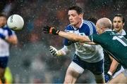2 August 2014; Conor McManus, Monaghan, in action against Hugh McGrillen, Kildare. GAA Football All-Ireland Senior Championship, Round 4B, Kildare v Monaghan, Croke Park, Dublin. Picture credit: Ramsey Cardy / SPORTSFILE