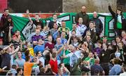 4 August 2014; Shamrock Rovers supporters with the match ball before returning it play. EA Sports Cup Semi-Final, Bohemians v Shamrock Rovers, Dalymount Park, Dublin. Picture credit: David Maher / SPORTSFILE