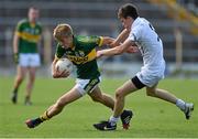 4 August 2014; Killian Spillane, Kerry, in action against Mark Hyland, Kildare. Electric Ireland GAA Football All-Ireland Minor Championship Quarter-Final, Kerry v Kildare, Semple Stadium, Thurles, Co. Tipperary. Picture credit: Barry Cregg / SPORTSFILE