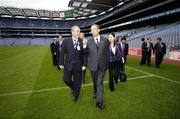 25 September 2006; H.E. Mr Zeng Peiyan, Vice Premier of the State Council of the People's Republic of China in conversation with President of the GAA Nickey Brennan on a visit to Croke Park during the Vice Premier's Official Visit to Ireland. Croke Park, Dublin. Picture credit: Brendan Moran / SPORTSFILE