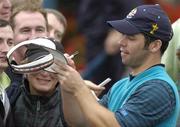 20 September 2006; Paul Casey, Team Europe 2006, signs autographs during the second day of practice, ahead of the 36th Ryder Cup Matches. K Club, Straffan, Co. Kildare, Ireland. Picture credit: Matt Browne / SPORTSFILE