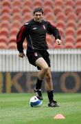 27 September 2006; Peter Hutton, Derry City, in action during squad training. Parc du Princes, Paris, France. Picture credit: Oliver McVeigh / SPORTSFILE