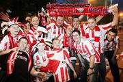 28 September 2006; Derry City, fans arrive for the game. UEFA Cup, First round, Second leg, Paris St Germain v Derry City, Parc des Princes, Paris, France. Picture credit: Oliver McVeigh / SPORTSFILE