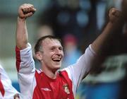 29 September 2006; Trevor Molloy, St. Patrick's Athletic, celebrates after scoring his side's third goal. Carlsberg FAI Cup, Quarter-Final, St. Patrick's Athletic v Longford Town, Richmond Park, Dublin. Picture credit: David Maher / SPORTSFILE