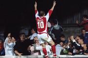 29 September 2006; Trevor Molloy, St. Patrick's Athletic, celebrates after scoring his side's fourth goal and his hat-trick. Carlsberg FAI Cup, Quarter-Final, St. Patrick's Athletic v Longford Town, Richmond Park, Dublin. Picture credit: David Maher / SPORTSFILE