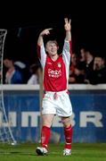 29 September 2006; Trevor Molloy, St. Patrick's Athletic, celebrates after scoring his side's fourth goal and his hat-trick. Carlsberg FAI Cup, Quarter-Final, St. Patrick's Athletic v Longford Town, Richmond Park, Dublin. Picture credit: David Maher / SPORTSFILE