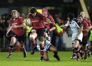 30 September 2006; Donncha O'Callaghan, Munster, is tackled by, Justin Fitzpatrick, Ulster. Magners Celtic League 2006 - 2007, Munster v Ulster, Musgrave Park, Cork. Picture credit: Matt Browne / SPORTSFILE