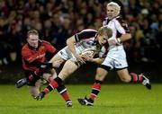 30 September 2006; Andrew Trimble, Ulster, is tackled by, Anthony Horgan, Munster. Magners Celtic League 2006 - 2007, Munster v Ulster, Musgrave Park, Cork. Picture credit: Matt Browne / SPORTSFILE