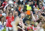 1 October 2006; Juliet Murphy, Cork captain, lifts the cup. TG4 Ladies All-Ireland Senior Football Championship Final, Cork v Armagh, Croke Park, Dublin. Picture credit: David Maher / SPORTSFILE
