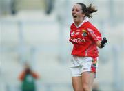 1 October 2006; Geraldine O'Flynn, Cork, celebrates at the end of the game. TG4 Ladies All-Ireland Senior Football Championship Final, Cork v Armagh, Croke Park, Dublin. Picture credit: David Maher / SPORTSFILE