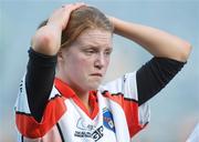1 October 2006; A dejected Maebh Moriarty, Armagh, at the end of the game. TG4 Ladies All-Ireland Senior Football Championship Final, Cork v Armagh, Croke Park, Dublin. Picture credit: David Maher / SPORTSFILE