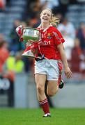 1 October 2006; Angela Walsh, Cork, celebrates at the end of the game. TG4 Ladies All-Ireland Senior Football Championship Final, Cork v Armagh, Croke Park, Dublin. Picture credit: David Maher / SPORTSFILE