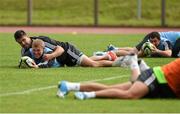 8 August 2014; Munster's Conor Murray and Keith Earls in action during squad training. Munster Rugby Squad Pre-Season Training, University of Limerick, Limerick. Picture credit: Diarmuid Greene / SPORTSFILE