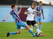 8 August 2014; Daryl Horgan, Dundalk, in action against Carl Walshe, Drogheda United. SSE Airtricity League Premier Division, Drogheda United v Dundalk, United Park, Drogheda, Co. Louth. Photo by Sportsfile