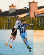 8 August 2014; Gavin Brennan, Drogheda United, in action against Chris Shields, Dundalk. SSE Airtricity League Premier Division, Drogheda United v Dundalk, United Park, Drogheda, Co. Louth. Photo by Sportsfile