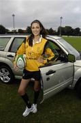 27 September 2006; Model Ruth Griffin, pictured at the announcement of Suburu Ireland's Sponsorship of the ARLB at Old Belvedere, Anglesea Road, Dublin. Picture credit; Ray McManus / SPORTSFILE