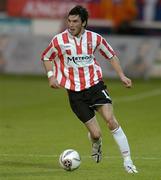 14 September 2006; Killian Brennan, Derry City. UEFA Cup, First Round, First leg fixture, Derry City v Paris St Germain, Brandywell, Derry. Picture credit: David Maher / SPORTSFILE