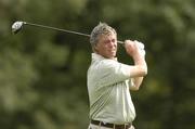22 September 2006; Darren Clarke, Team Europe 2006, watches his drive on the 16th tee box during Friday morning's four-ball matches. 36th Ryder Cup Matches, K Club, Straffan, Co. Kildare, Ireland. Picture credit: Matt Browne / SPORTSFILE