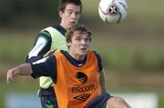 4 October 2006; Jay Tabb, Republic of Ireland, in action against his team-mate Sean St Ledger during squad training. Malahide FC, Malahide, Dublin. Picture credit: David Maher / SPORTSFILE