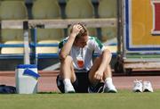 5 October 2006; Kevin Doyle who did not take any part in the Republic of Ireland squad training session. Tsirion Stadium, Limassol, Cyprus. Picture credit: David Maher / SPORTSFILE