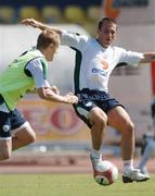 6 October 2006; Liam Miller in action against team-mate Damien Duff, during Republic of Ireland squad training. Tsirion Stadium, Limassol, Cyprus. Picture credit: David Maher / SPORTSFILE