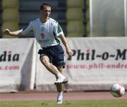 6 October 2006; Liam Miller in action during Republic of Ireland squad training. Tsirion Stadium, Limassol, Cyprus. Picture credit: Brian Lawless / SPORTSFILE