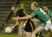 7 October 2006; Dick Clerkin, Ulster, in action against Padraig Clancy, Leinster. M Donnelly Interprovincial Football Championship Semi-Final, Ulster v Leinster, Breffni Park, Cavan. Picture credit: Matt Browne / SPORTSFILE