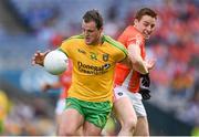 9 August 2014; Michael Murphy, Donegal, in action against Charlie Vernon, Armagh. GAA Football All-Ireland Senior Championship, Quarter-Final, Donegal v Armagh, Croke Park, Dublin. Picture credit: Stephen McCarthy / SPORTSFILE