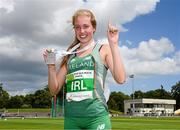 9 August 2014; Amy Hamill, Ireland, won the Girl's Under 18 800m. 2014 Celtic Games, Morton Stadium, Santry, Co. Dublin. Picture credit: Cody Glenn / SPORTSFILE