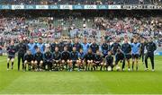 9 August 2014; The Dublin squad. GAA Football All-Ireland Senior Championship, Quarter-Final, Dublin v Monaghan, Croke Park, Dublin. Picture credit: Ramsey Cardy / SPORTSFILE