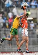 9 August 2014; Ethan Rafferty, Armagh, in action against Neil Gallagher, Donegal. GAA Football All-Ireland Senior Championship, Quarter-Final, Donegal v Armagh, Croke Park, Dublin. Photo by Sportsfile