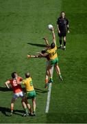 9 August 2014; Michael Murphy, Donegal, wins the throw-in at the start of the game. GAA Football All-Ireland Senior Championship, Quarter-Final, Donegal v Armagh, Croke Park, Dublin. Picture credit: Dáire Brennan / SPORTSFILE