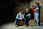 4 October 2006; Galway’s double success in 2006 was recognised at the official launch of the 2006/7 AIB Club Championships. Photographed at the Canning’s family farm in Portumna, Galway, were the Canning brothers, from left, David, Ivan, Ollie and Joe. Picture credit: Brendan Moran / SPORTSFILE