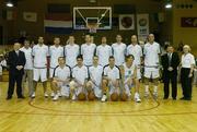 16 September 2006; The Ireland team. Men's Senior European Championship Basketball Qualifier, Ireland v Cyprus, National Basketball Arena, Tallaght, Dublin. Picture credit: Brendan Moran / SPORTSFILE