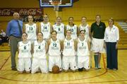 16 September 2006; The Ireland team. Women's Senior European Championship Basketball Qualifier, Ireland v Holland, National Basketball Arena, Tallaght, Dublin.  Picture credit: Brendan Moran / SPORTSFILE