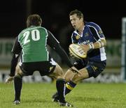 29 September 2006; Guy Easterby, Leinster, is tackled by, Tom Tierney, Connacht. Magners Celtic League 2006 - 2007, Connacht v Leinster, Sportsground, Galway. Picture credit: Brendan Moran / SPORTSFILE