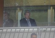 7 October 2006; Republic of Ireland manager Steve Staunton watches the game from a room in the stands. Euro 2008 Championship Qualifier, Cyprus v Republic of Ireland, GSP Stadium, Nicosia, Cyprus. Picture credit: David Maher / SPORTSFILE