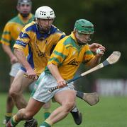 8 October 2006; Ian Daniels, Craughwell, in action against Niall Hayes, Portumna. Galway Senior Hurling Championship Semi-Final, Craughwell v Portumna, Athenry, Galway. Picture credit: Ray Ryan / SPORTSFILE