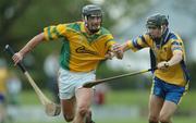 8 October 2006; Hugh Whiriskey, Craughwell, in action against Aidan O Donnell, Portumna. Galway Senior Hurling Championship Semi-Final, Craughwell v Portumna, Athenry, Galway. Picture credit: Ray Ryan / SPORTSFILE