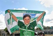 10 August 2014; Limerick supporter, Killian Ahern, aged 9, from Blackrock, Co. Limerick, at the game. GAA Hurling All-Ireland Senior Championship, Semi-Final, Kilkenny v Limerick, Croke Park, Dublin. Picture credit: Ray McManus / SPORTSFILE