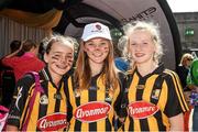10 August 2014; Kilkenny supporters Caoimhe Kelly, Thomastown, Lisa Donnelly, Thomastown and Molly Walsh, Winegap, at the game. GAA Hurling All-Ireland Senior Championship, Semi-Final, Kilkenny v Limerick, Croke Park, Dublin. Picture credit: Ray McManus / SPORTSFILE